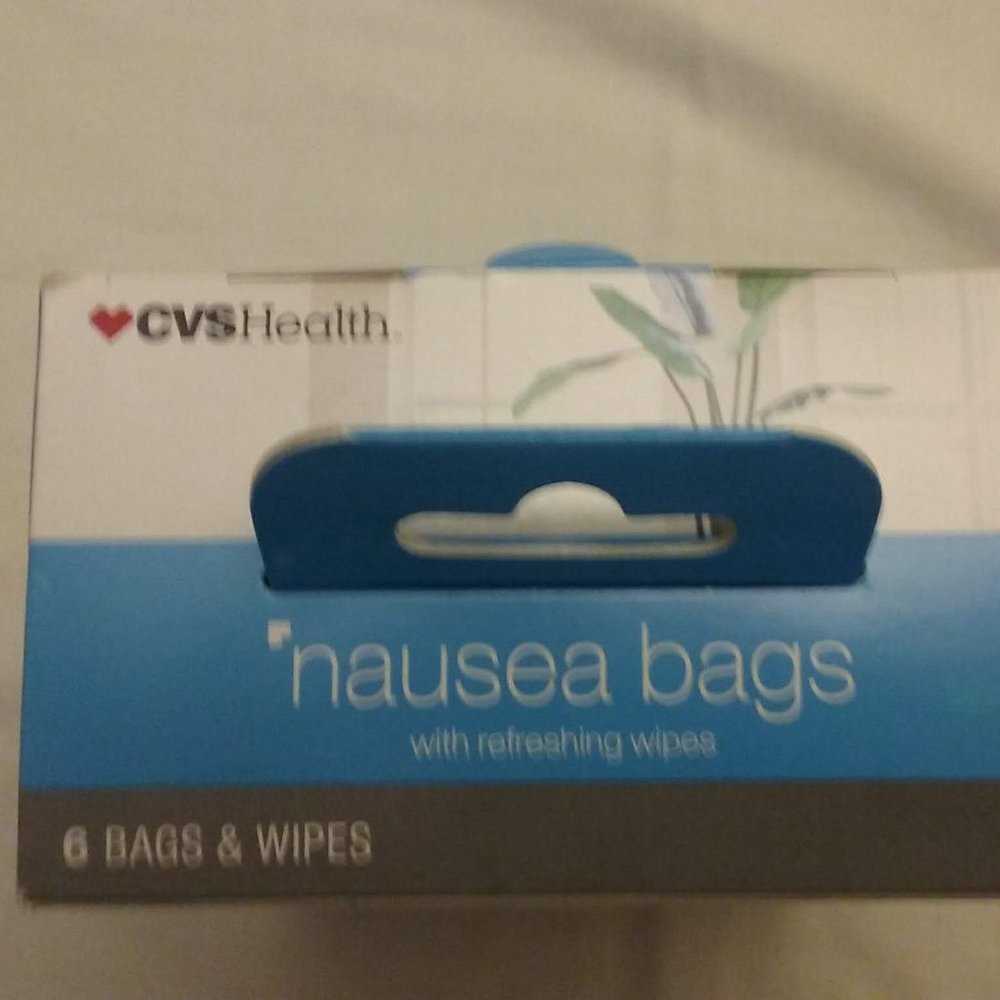 CVS Health Nausea Bags & Refreshing Wipes, NEW-Last ONE